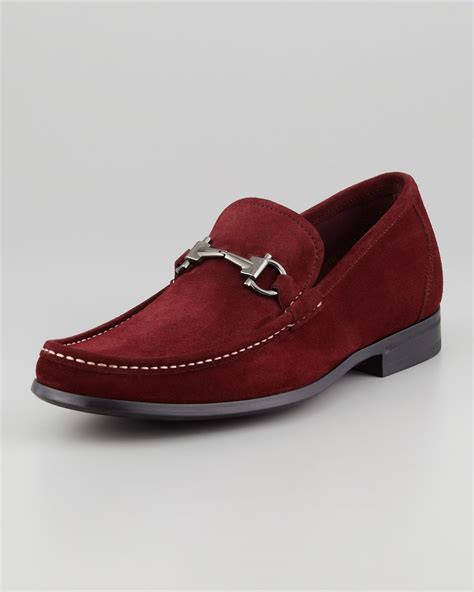 fake ferragamo suede loafers|ferragamo anderson loafer.